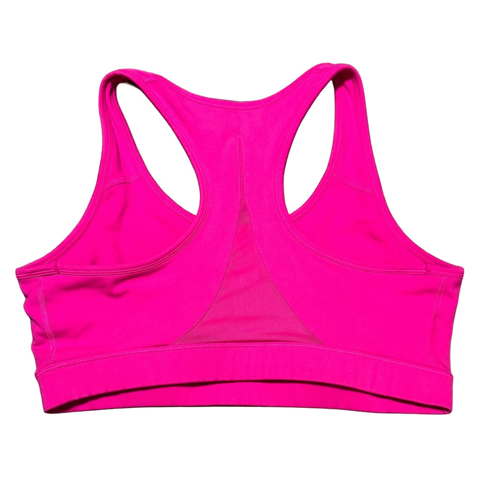 Reebok Pink Sports Bra Polyester Spandex Moisture Wicking Women Size L - Picture 8 of 13